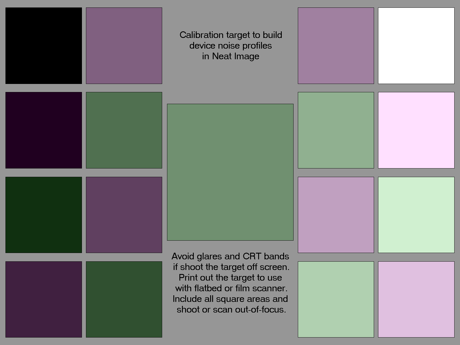 Цветовая карта серый